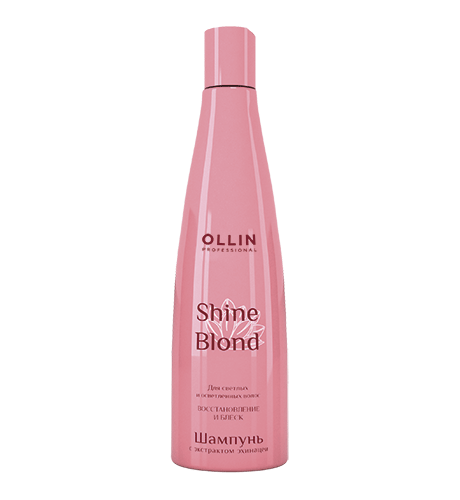 Shampoo with echinacea extract Shine Blond OLLIN 300 ml